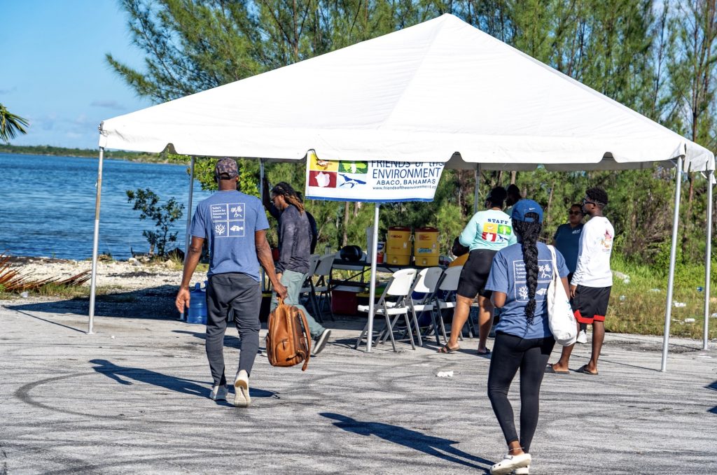 With partnerships growing stronger at a joint event combining PIMS's first mass mangrove dispersal this year and Friends of the Environment's International Coastal Clean-up. Volunteers not only clean up the coastlines but also plant mangroves, bringing together members of The Bahamas Mangrove Alliance, including The Bahamas National Trust, to rebuild and rewild Abaco.