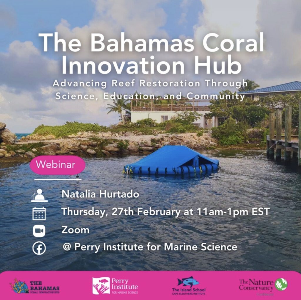 The Bahamas Coral Innovation Hub webinar 2025